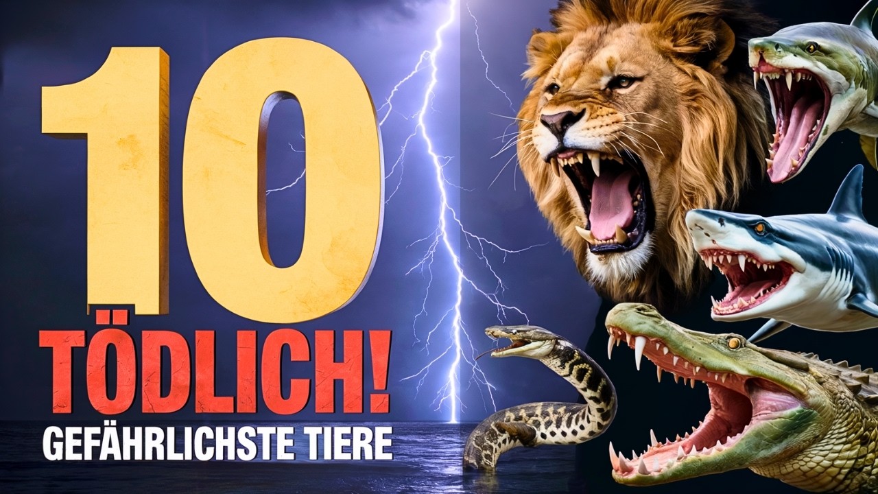 Top 10 der gefährlichsten Tiere der Welt!