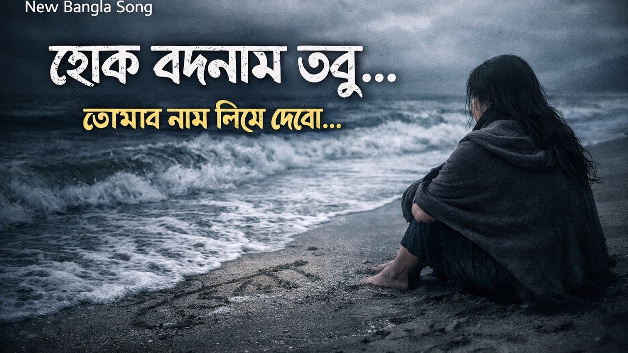 বালিতে তোমার নাম লিখে দেবো 🥀 | Bengali Sad Romantic Song |  New Bangla Lyrics