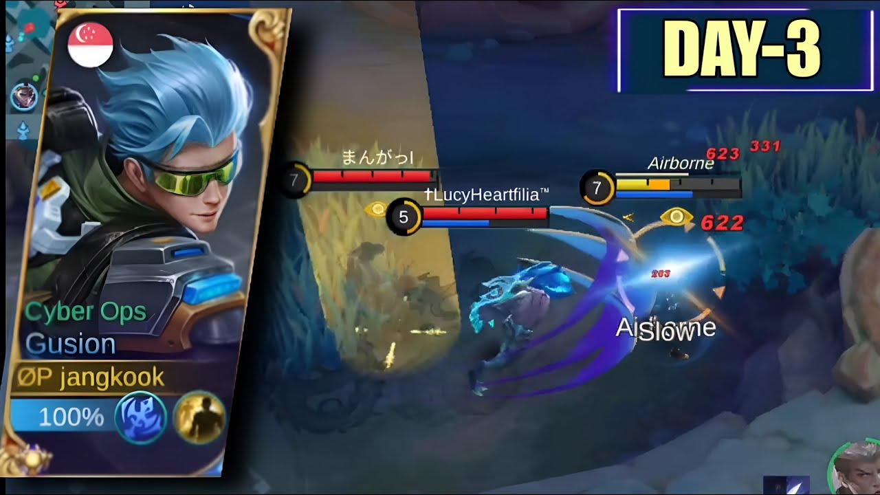 Day 3 : Using gusion till i am pro