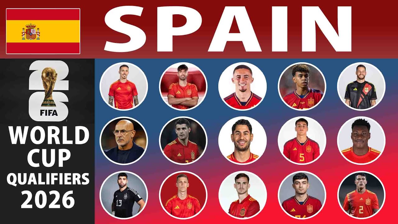 Spain Final Squad World Cup 2026 Qualifiers - Spain New Squad
