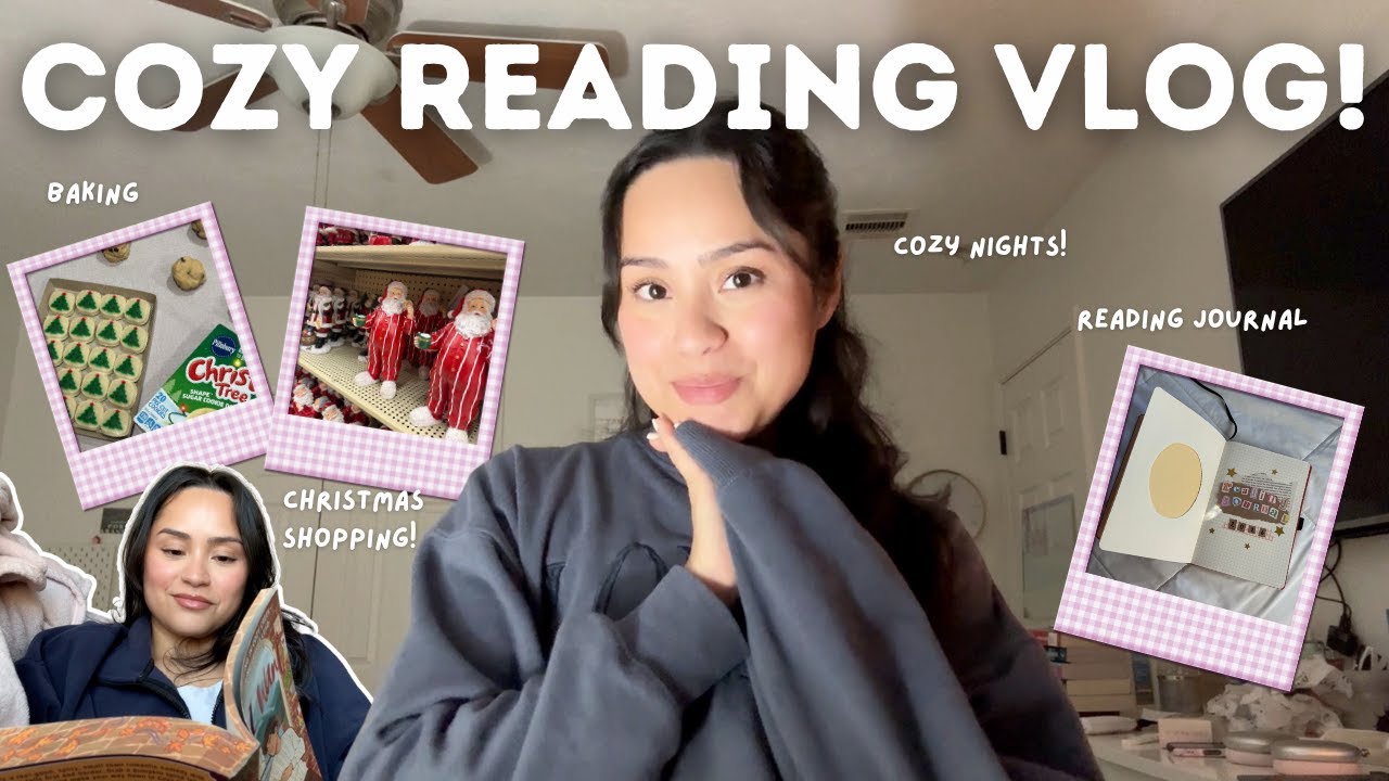 cozy reading vlog 🕯️☕️📖 cozy hobbies, baking, reading journal & book talk