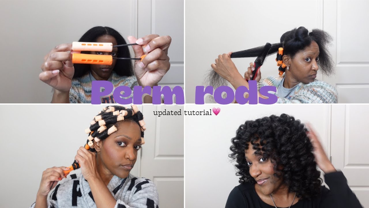 Perm Rod Set on Natural Hair | Updated Tutorial| My Most Popular Hairstyle!