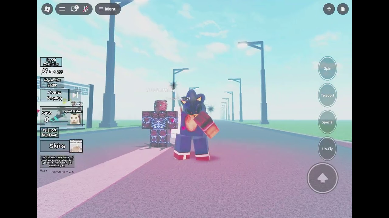 How to get Sonic exe inside of Speedster sandbox 
