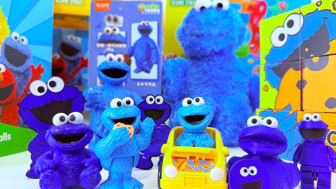 1:06 Hours SESAME STREET TOYS Satisfying Unboxing Playing Cookie Monster Toys Collection