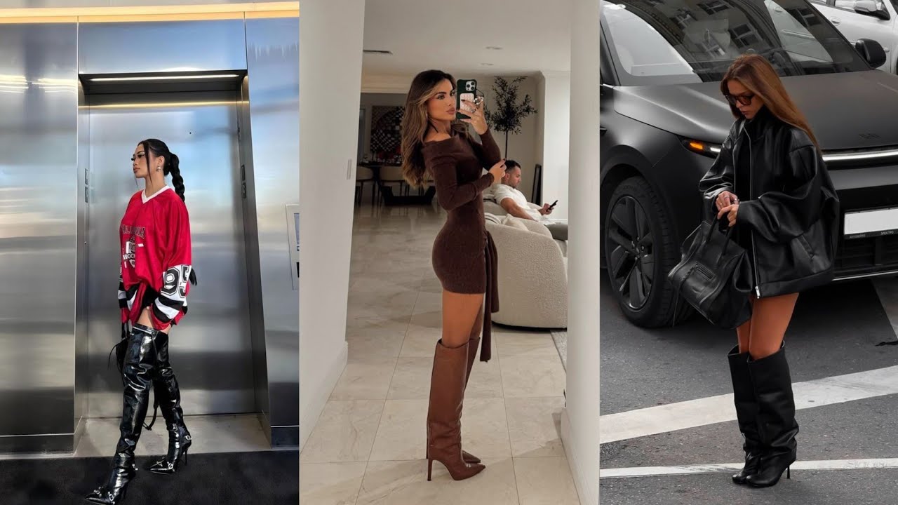 Tall, Bold & Beautiful: Statement Leather High Heel Boots