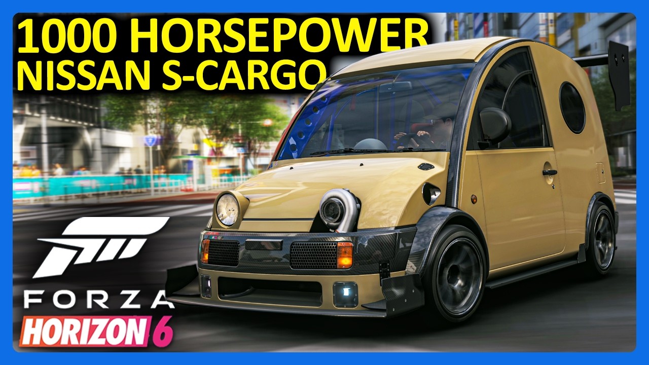 Forza Horizon 6: Nissan S-Cargo мощностью 1000 лошадиных сил!! (Геймплей FH6)