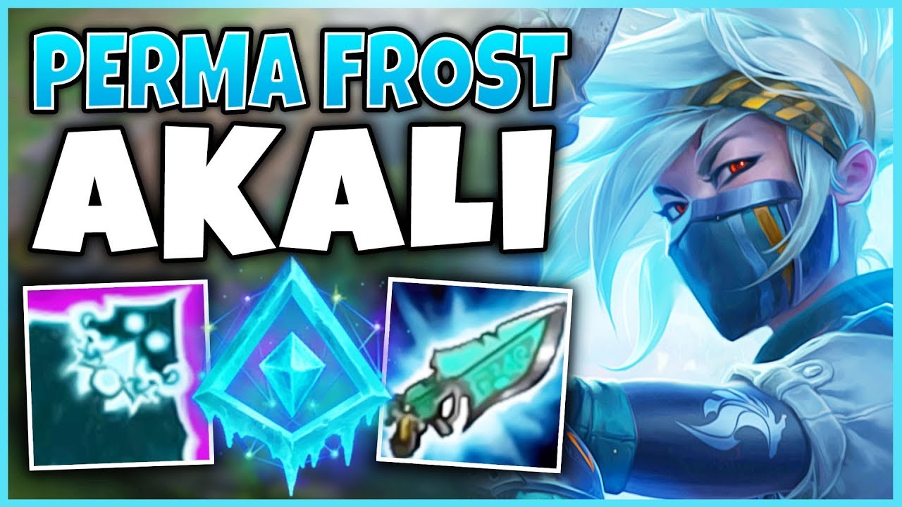 THIS PERMAFROST AKALI BUILD IS 100% BROKEN!!! *NEW* FREEZE RAY! (NO ESCAPE) - League of Legends