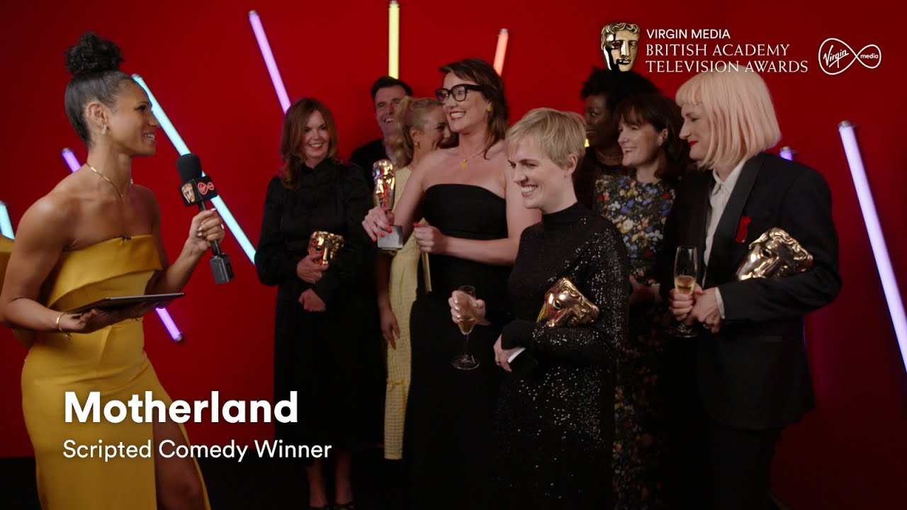 Scripted Comedy winners Motherland on taking celeb selfies at the BAFTAs | Virgin Media
