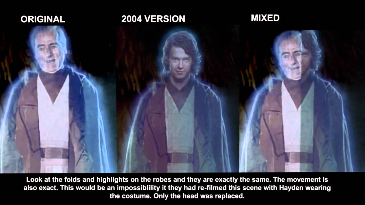 anakin head replace in ROTJ