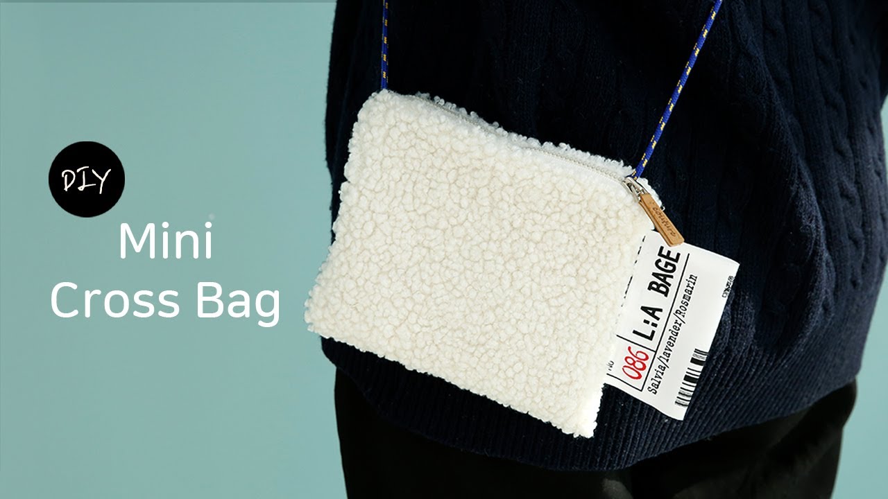 DIY 양털 미니 크로스백 만들기 | 유니크한 코디 아이템 겨울 미니백 만드는 방법ㅣHow to make a fake fur mini crossbag [천가게TV]
