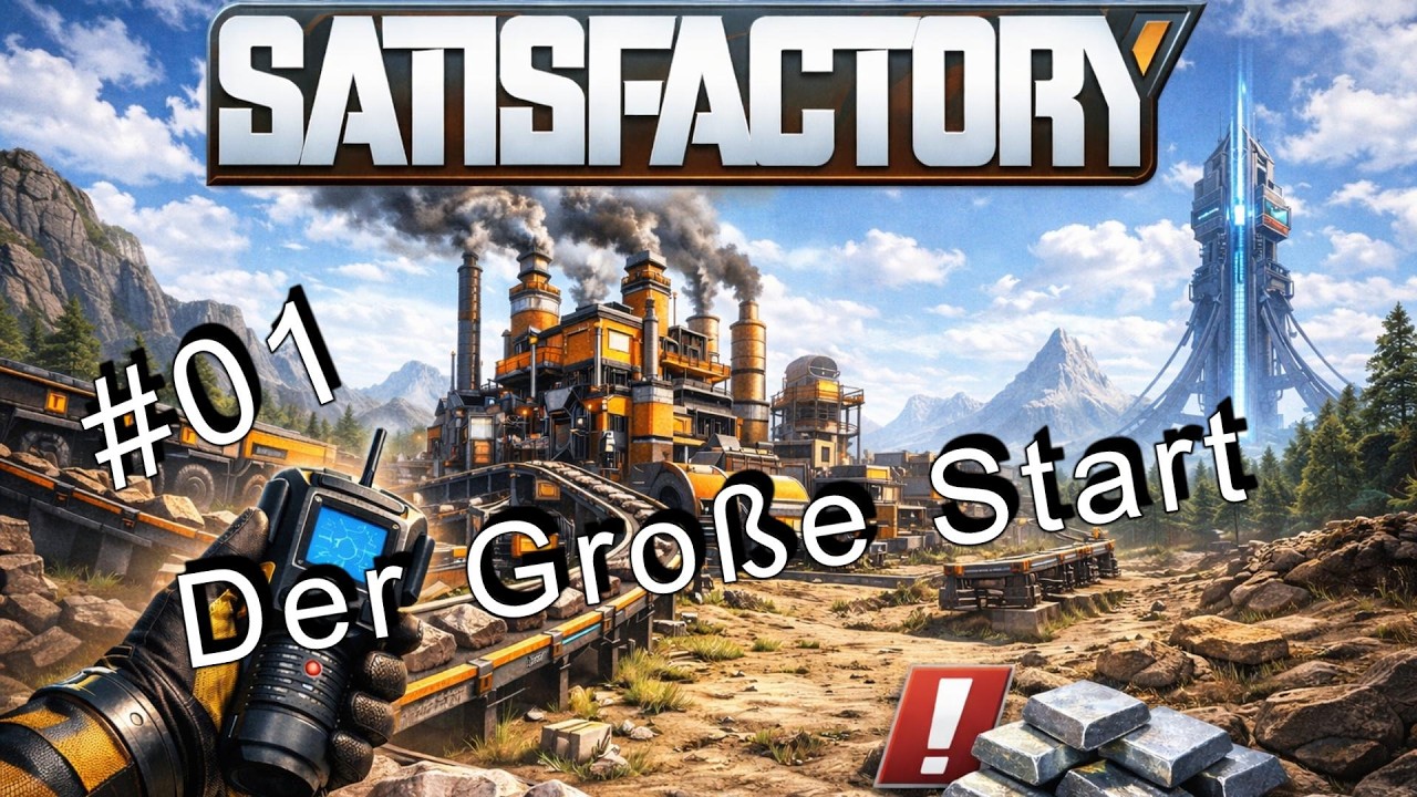 Satisfactory Let’s Play #01 – Der große Start & erste Fabrik! teil1/2