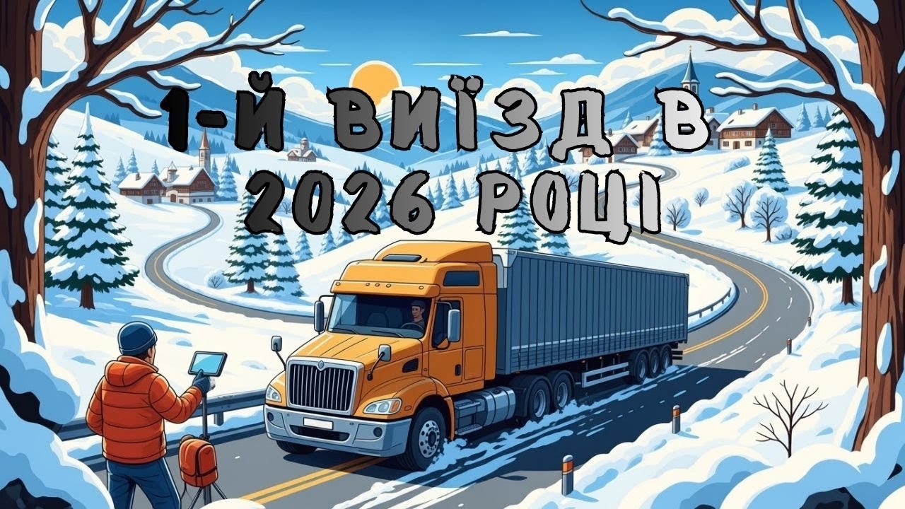 Перший рейс 2026. З температурою в дорозі та фура смітників до Берліна.