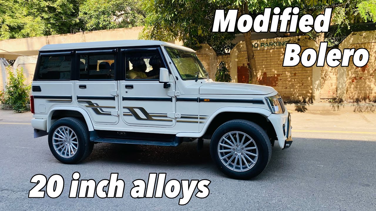 New Mahindra bolero || Mahindra bolero modified | modified interior & exterior || 20 inch alloys