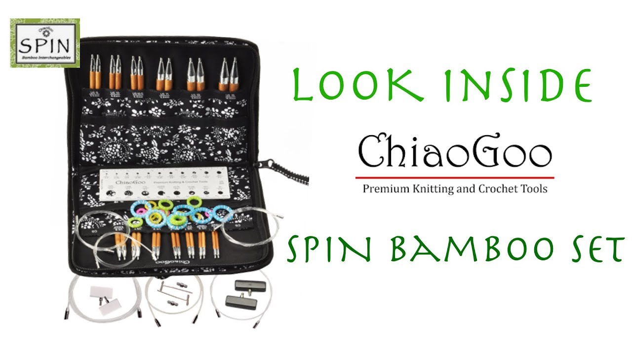 В'ЯЗАННЯ ||| LOOK INSIDE ChiaoGoo SPIN Bamboo Set ||| Набір Бамбукових Спиць Чіагу