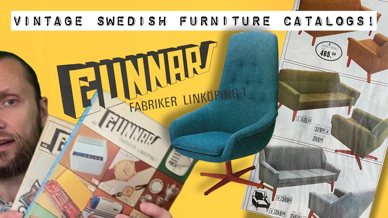 Swedish vintage furniture catalogs from the 1950's, 60's and 70's!