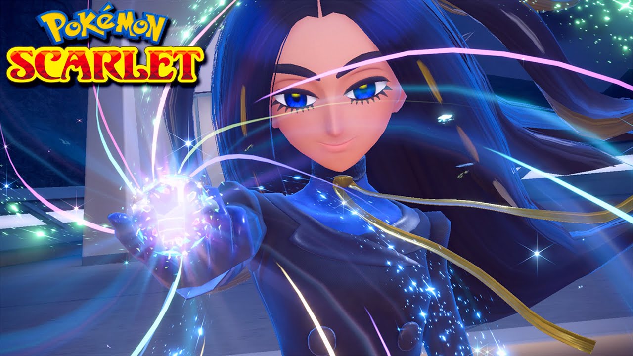 Combate contra la Campeona Ságita en Pokémon Escarlata y Pokémon Púrpura