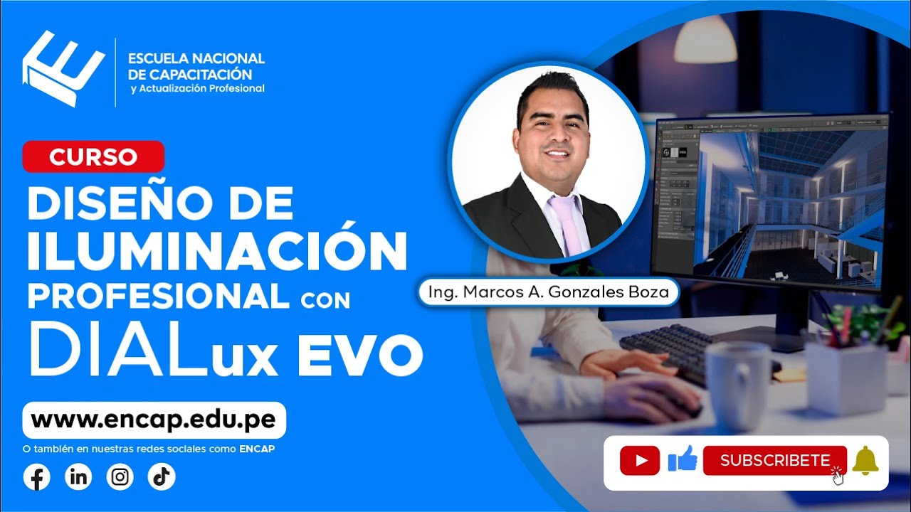 CURSO: DISEÑO DE ILUMINACIÓN PROFESIONAL CON DIALUX EVO 2025