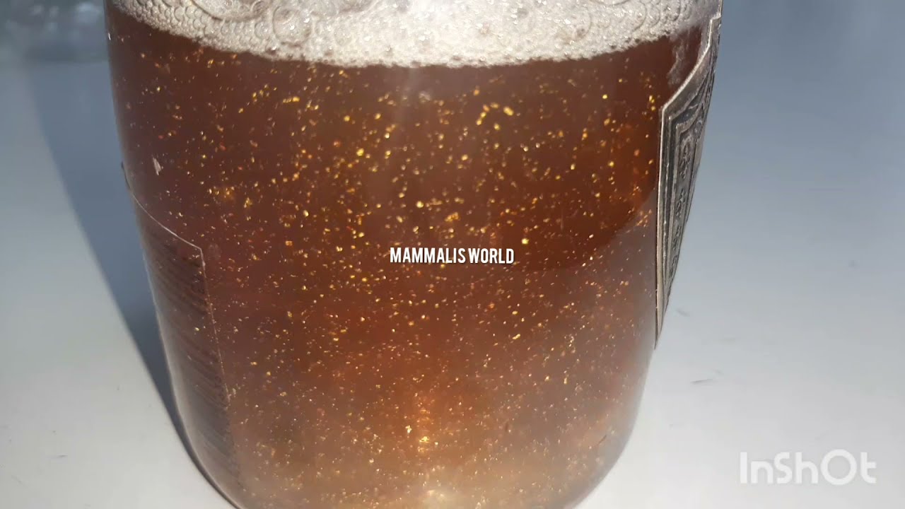 Grape drink with 24kt Gold Flakes..