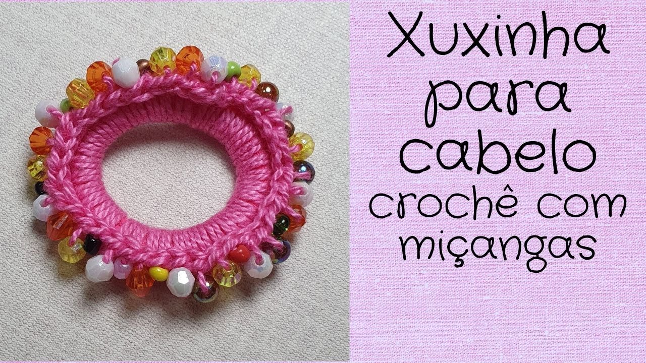 Xuxinha 2 para cabelo - crochê
