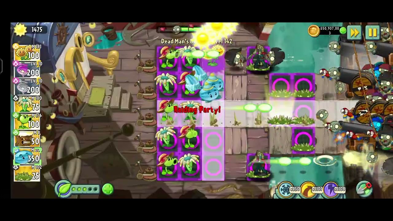 Pvz 2 Dead man's Booty lvl 142