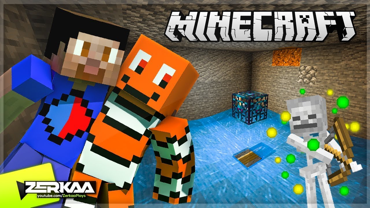 Building  A Skeleton Mob Grinder To Boost XP (Minecraft #26 with Vik)