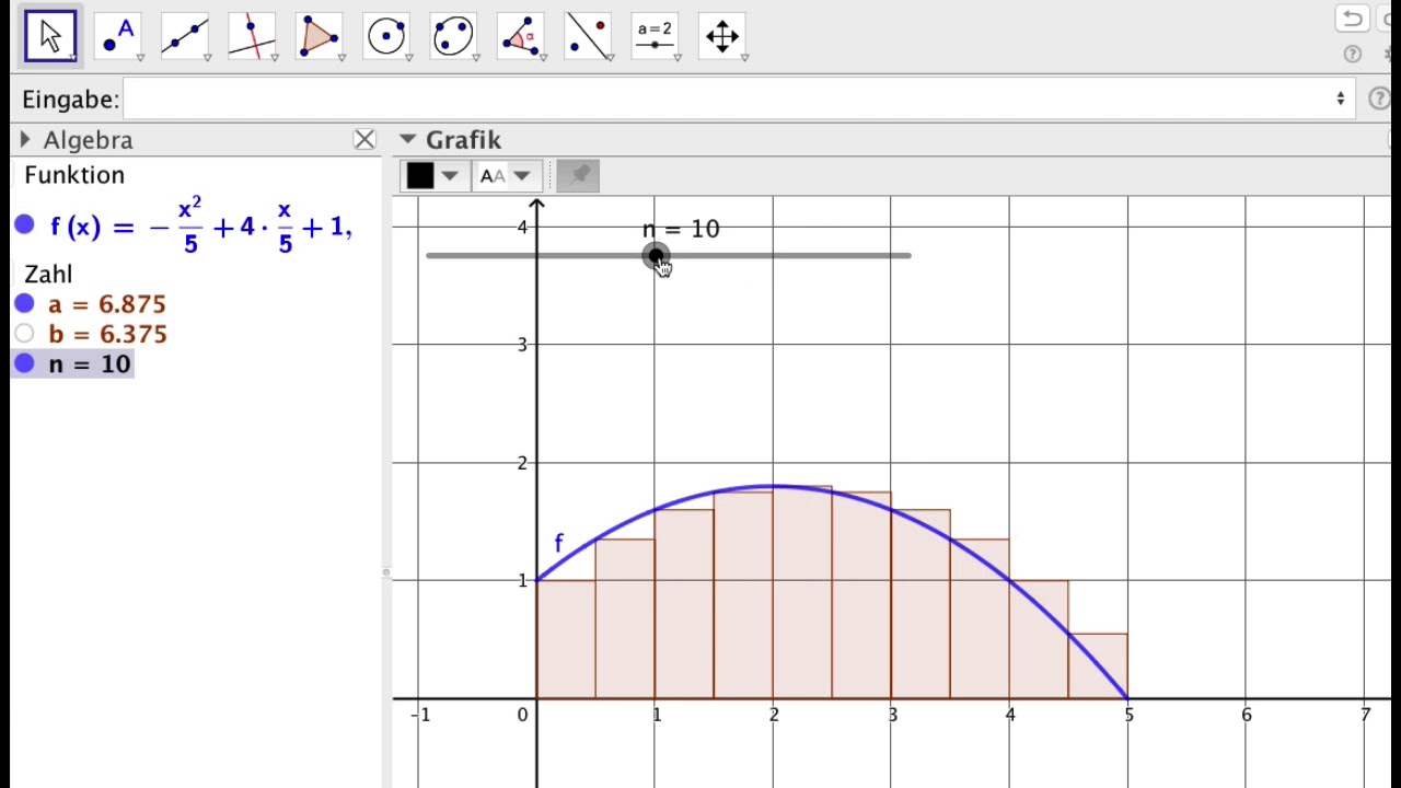FC8 Rechtecksumme mit GeoGebra