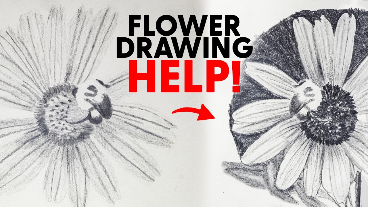 HELP My Flower Drawing!  Subscriber Submitted Drawing.