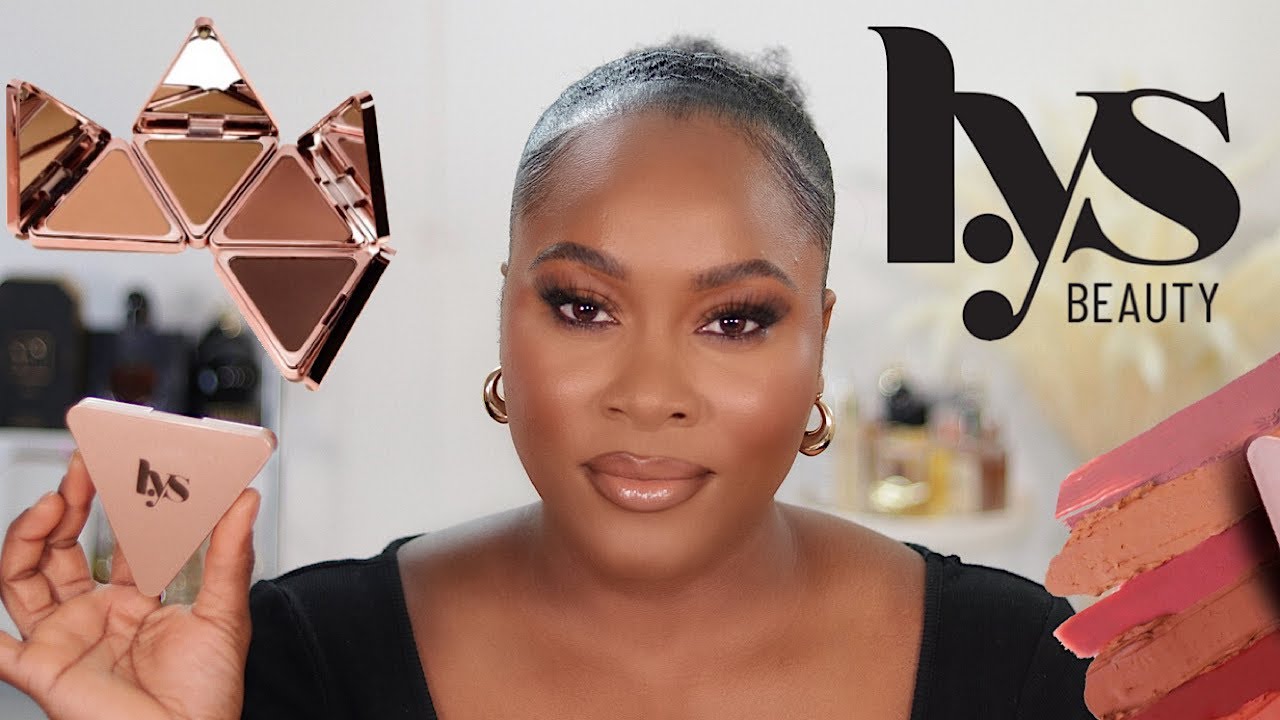 GRWM : FULL FACE OF LYS BEAUTY  FIRST BLACK OWNED CLEAN BEAUTY BRAND SIMPLE MAKEUP LOOK 2021
