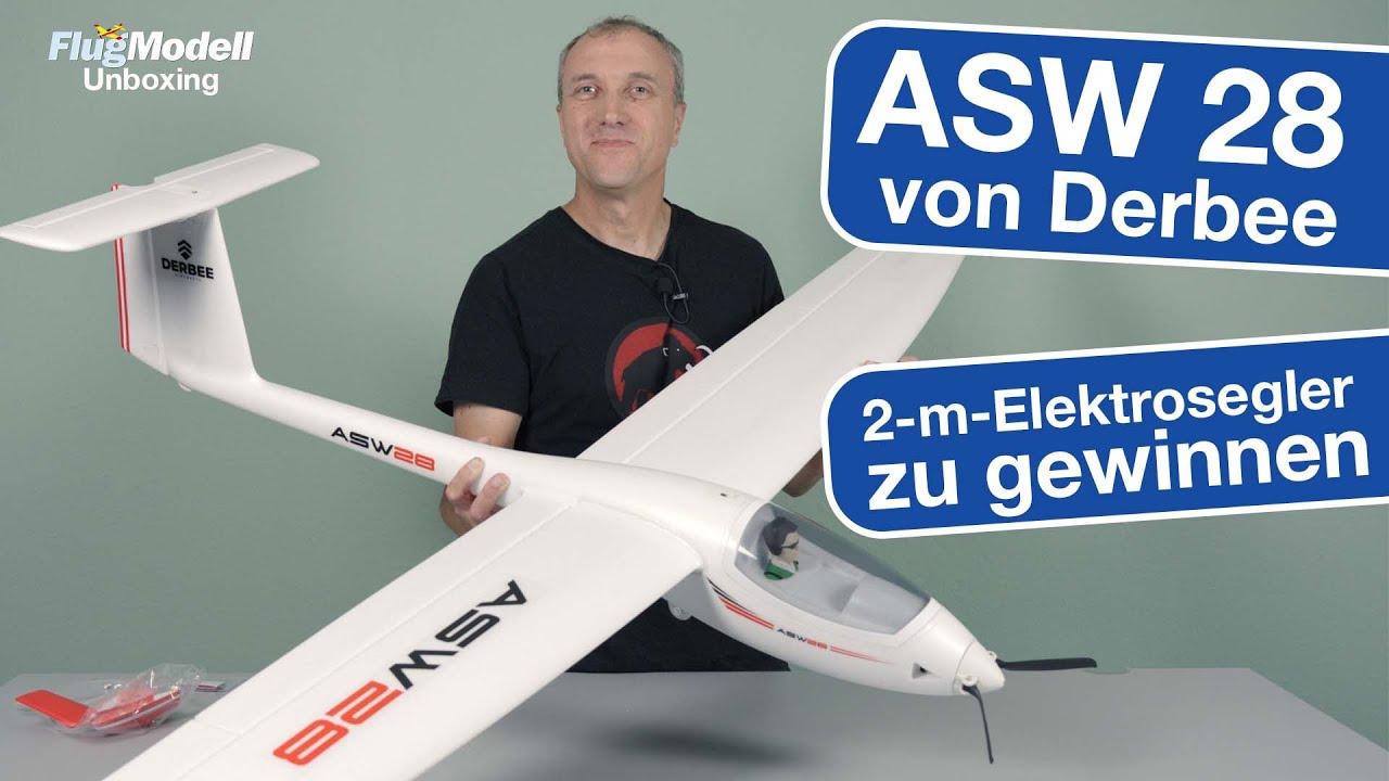 Brandneu! ASW 28 mit 2 m Spannweite von Derbee / D-Power im Unboxing - neue Marke, neues Modell