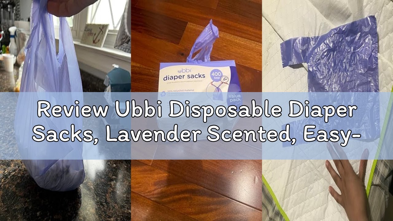 Review Ubbi Disposable Diaper Sacks, Lavender Scented, Easy-To-Tie Tabs, Diaper Disposal or Pet Wast