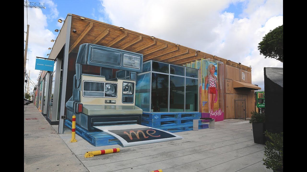 Anamorphic mural Wynwood Walls