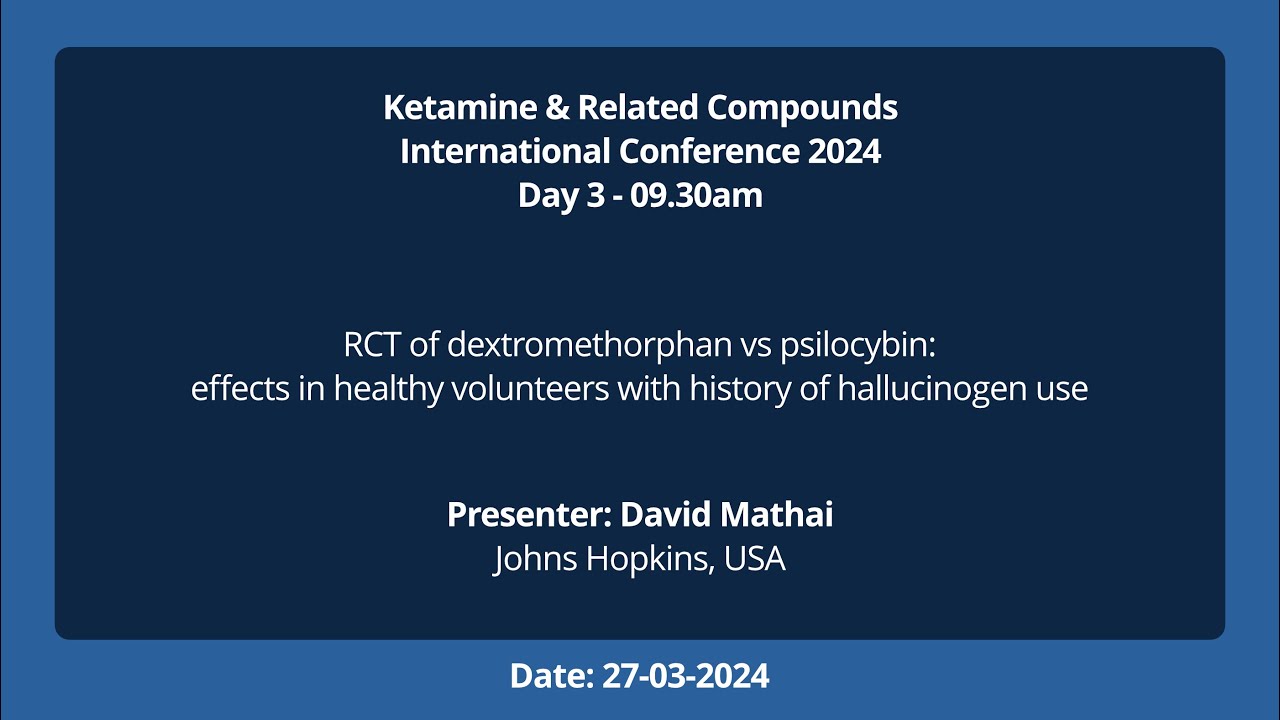 RCT of dextromethorphan vs psilocybin: effects in healthy volunteers with history of hallucinogen us