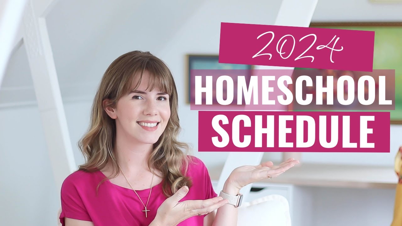 HOMESCHOOL SCHEDULE 2024 | THREE kids | kindergarten, 2nd grade & 4th grade