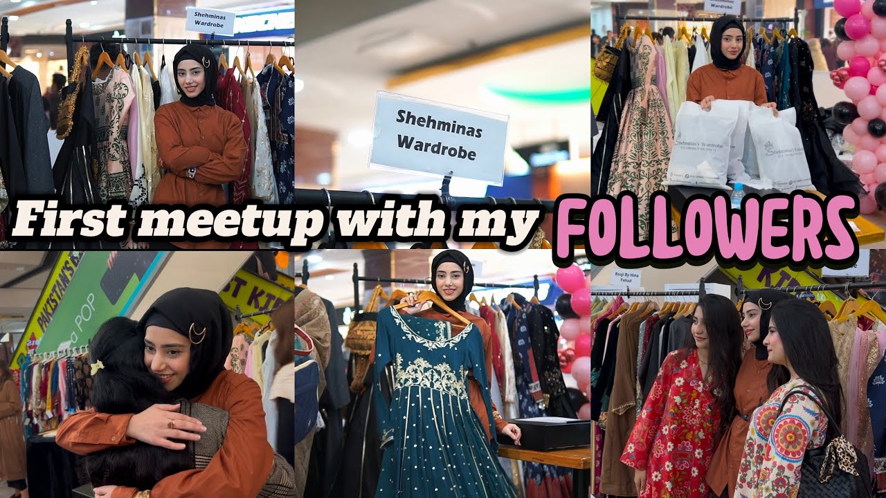 SHEHMINAS Exhibition in Centaurus mall | Fans meetup | Someone hit me 😢 | Larai hogaye