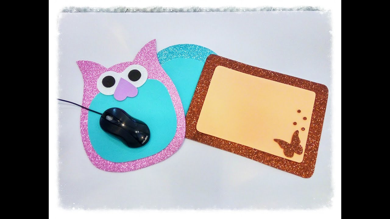Gufetto in gomma crepla: mouse pad fai da te