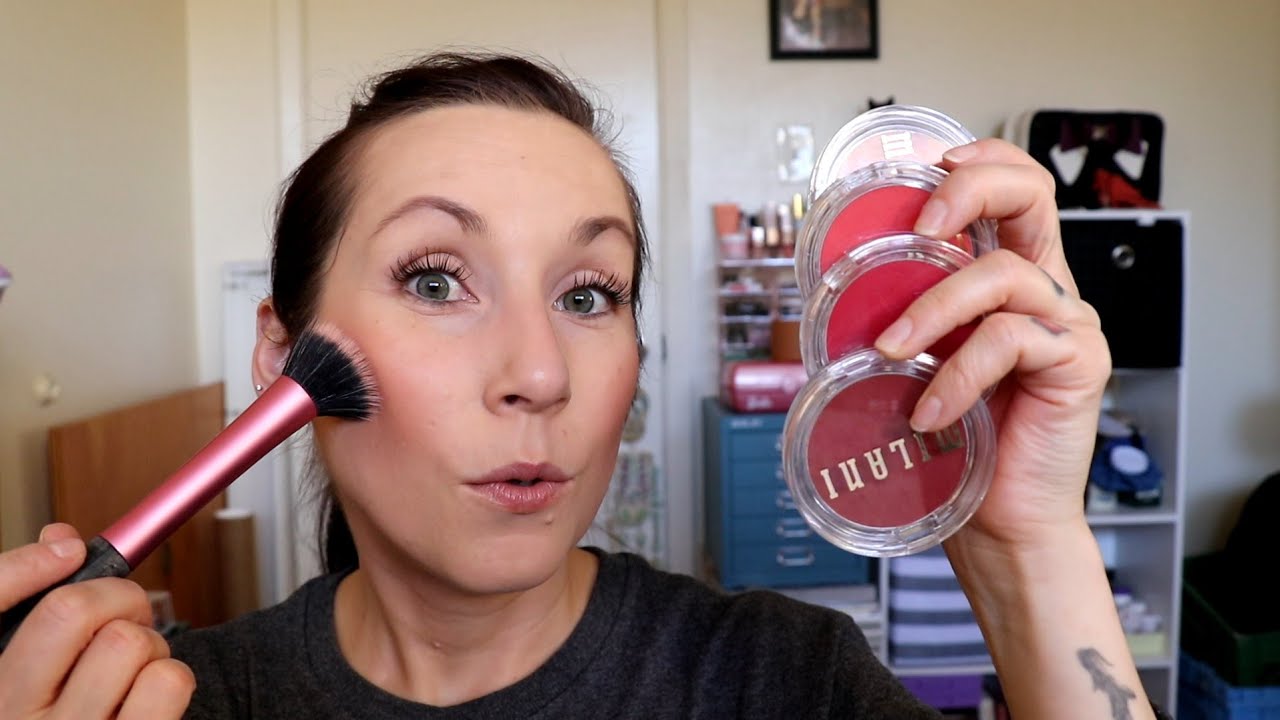 NEW! Milani Cream Blushes! SWATCHES  + DEMO + THOUGHTS