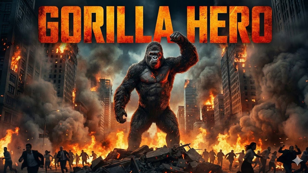 The Fire Was Winning… Then a Gorilla Became a Hero 😱🔥