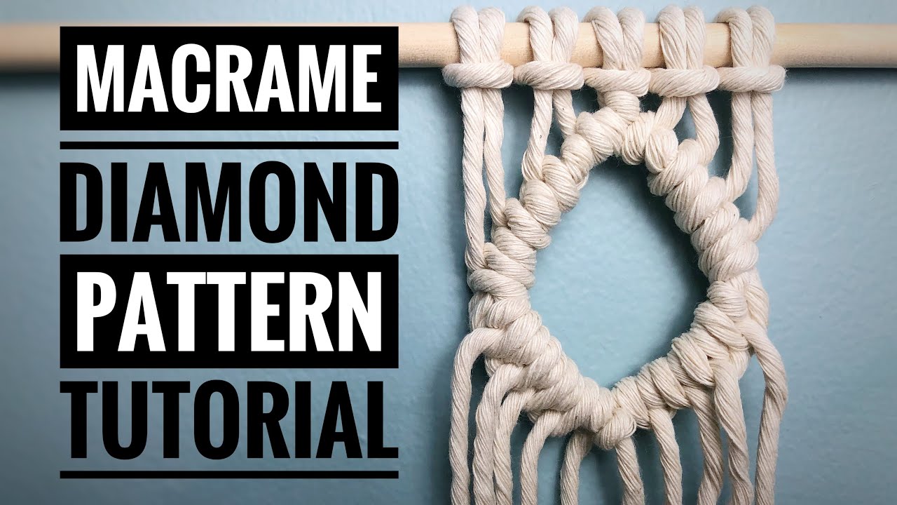 💎 Macrame Diamond Pattern Tutorial