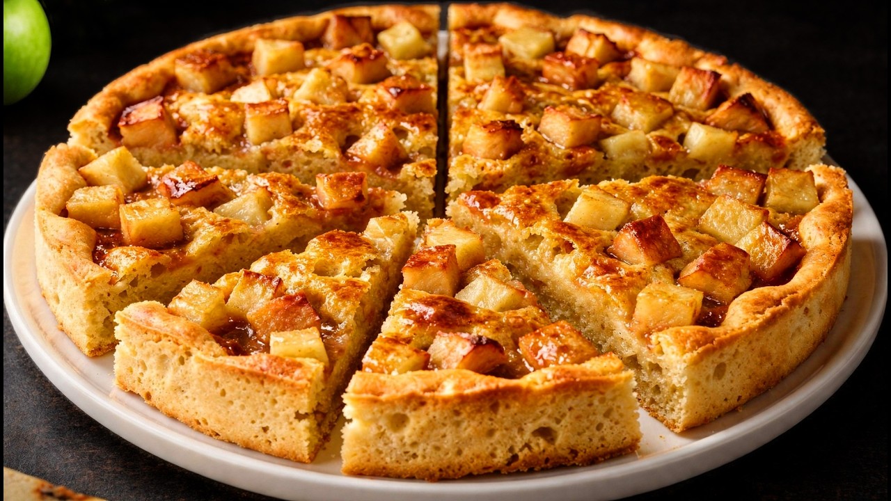 Haben Sie 2 Eier und 2 Äpfel zu Hause? Dann backen Sie Omas Apfelkuchen in 5 Minuten!