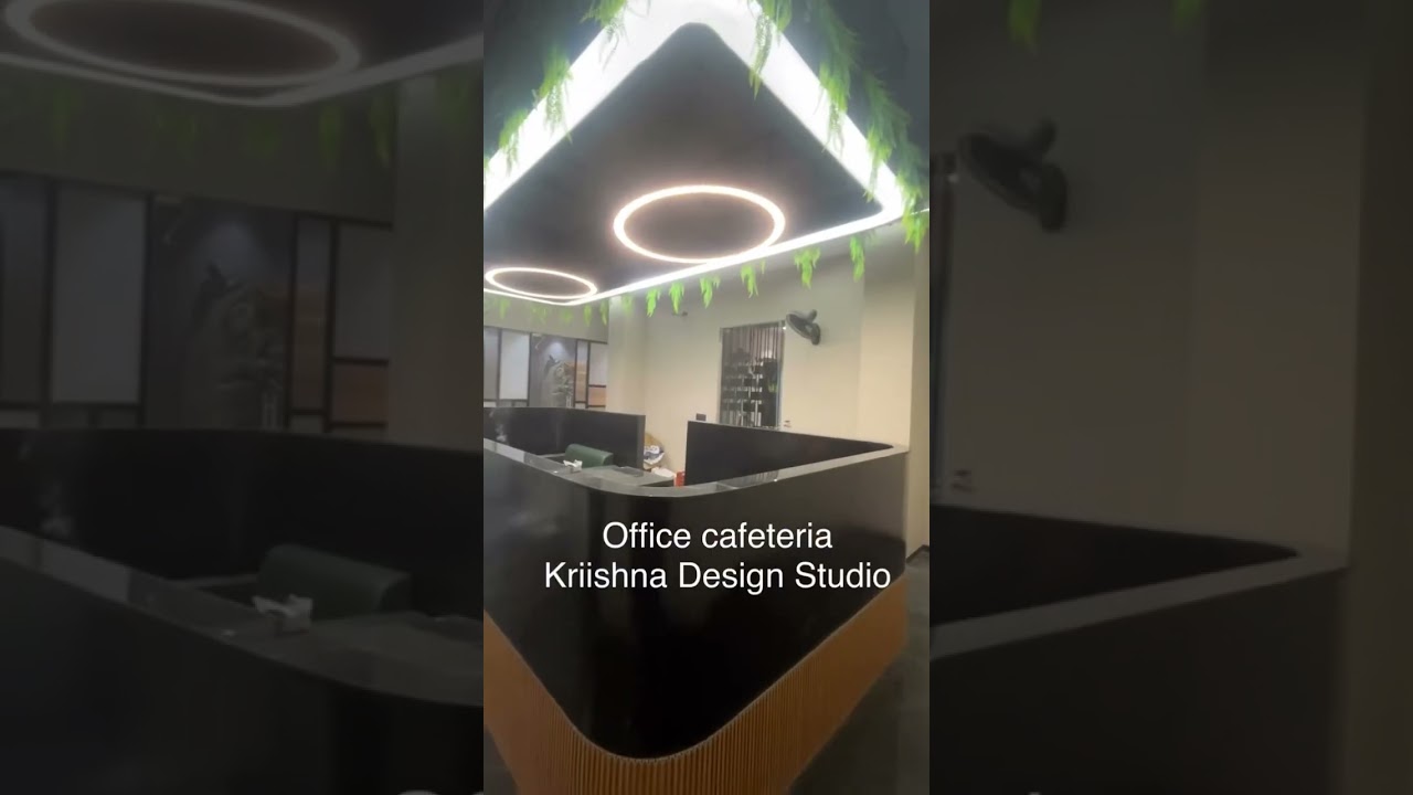 Office cafeteria design by Kriishna Design Studio