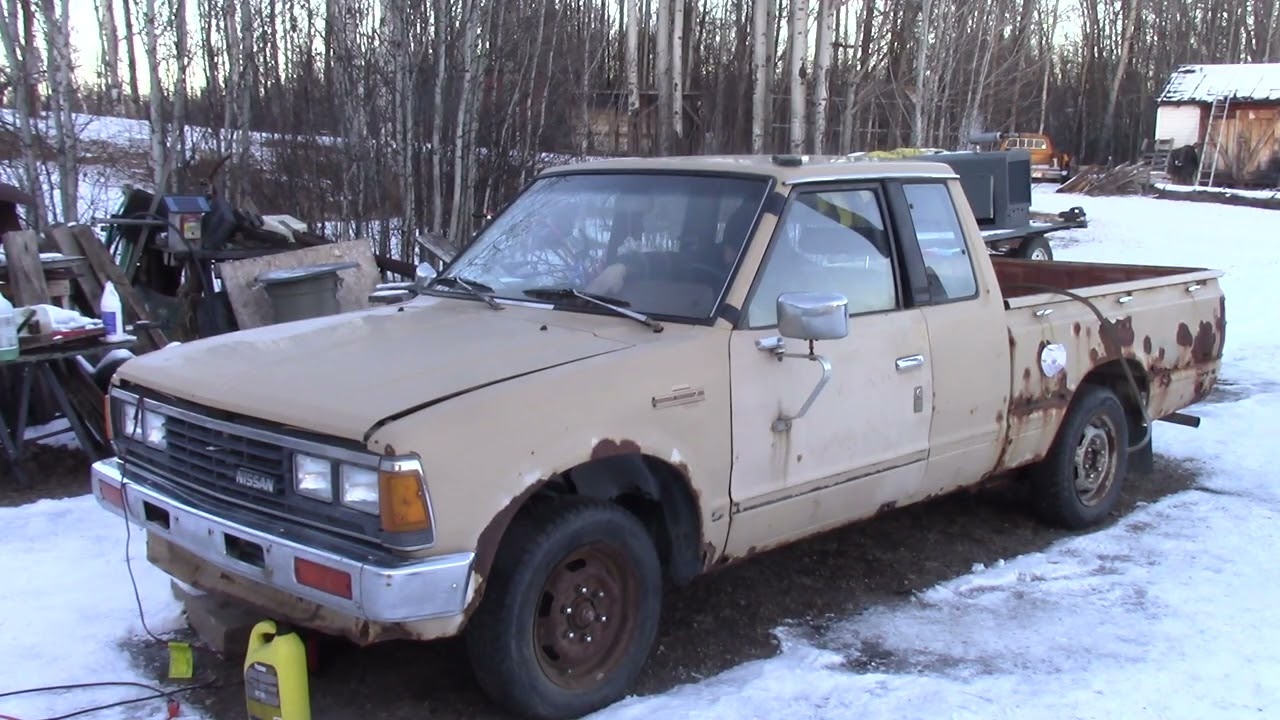 1984 Nissan 720 cold start Nov 25th