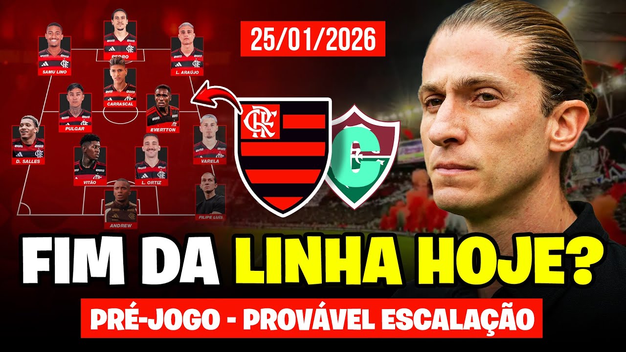 URGENTE! FLAMENGO PODE SER REBAIXADO HOJE? FILIPE LUÍS CHOCA COM ESCALAÇÃO PARA O FLA-FLU!