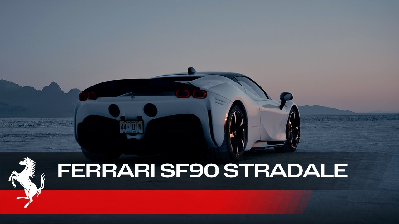 Ferrari SF90 Stradale Assetto Fiorano at the Bonneville Salt Flats