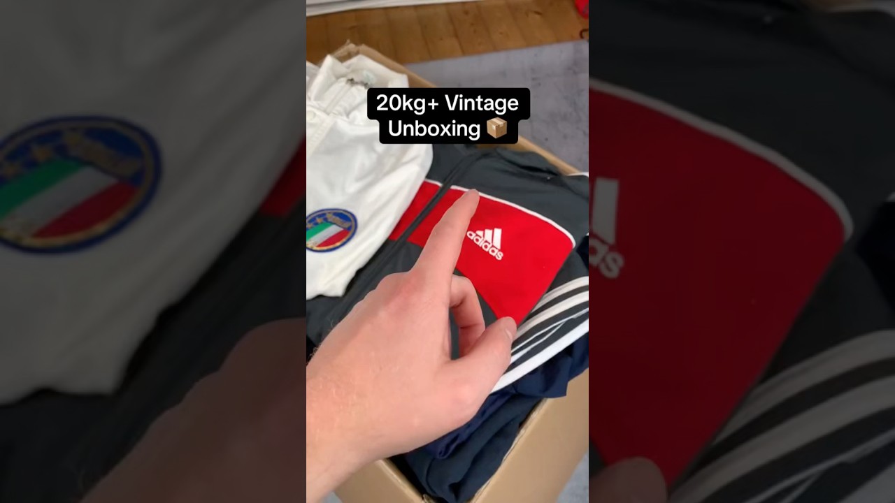 20kg Vintage Kleidung Unboxing 📦 #vintage #vinted #reseller