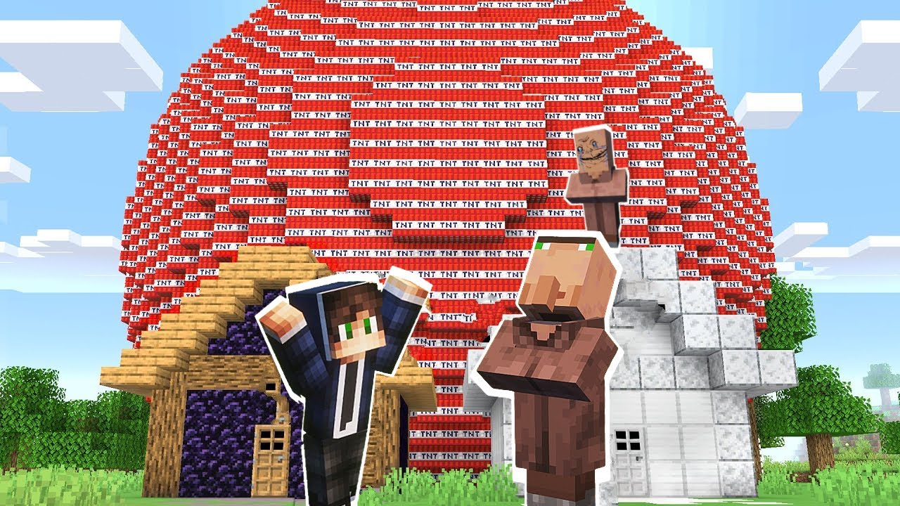 Noob i Pro Grade Bazu Protiv 1,000,000 TNT-a u Minecraftu.