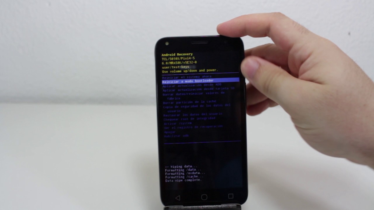 como formatear recovery alcatel pixi 4 (5)