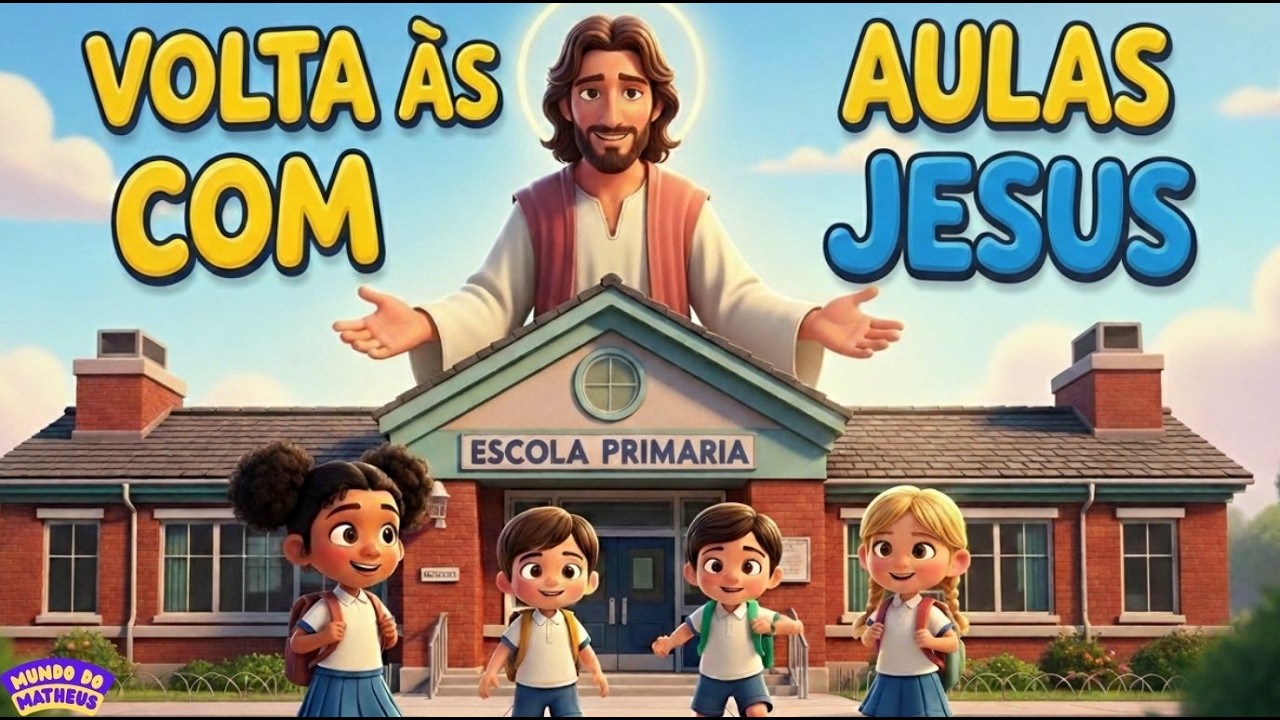 Jesus vai na Escola comigo! | Música de Volta às Aulas para Crianças | Mundo do Matheus