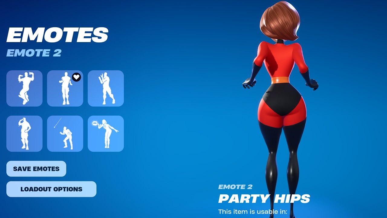 Elastigirl in Fortnite | NEW Chun Li Skin Party Hips
