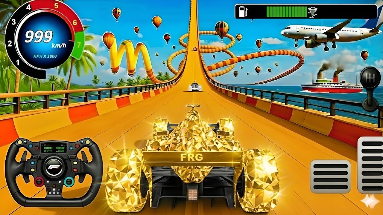 💎 $5,000,000,000 GOLD DIAMOND F1! 🚀 999 KM/H ULTIMATE TECH: GT Car Stunt Master #4