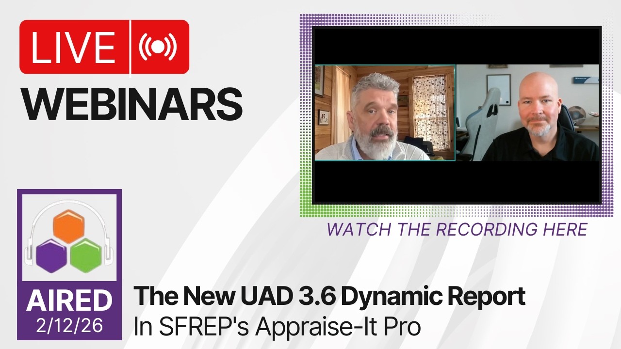 Новый динамический отчет UAD 3.6 в Appraise-It Pro от SFREP